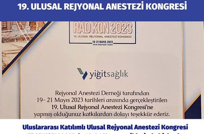 19. ULUSAL REJYONAL ANESTEZİ KONGRESİ